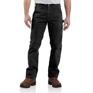 Carhartt Pants Mens 34x30 Washed Twill Dungaree Relaxed Fit Pants Black Cargo